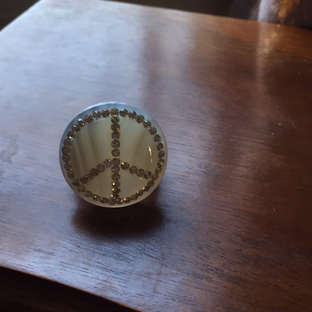 Marble peace ring size around 5